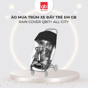 Áo mưa trùm xe đẩy trẻ em GB Rain Cover Qbit+ All-City