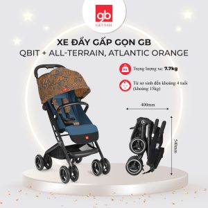 Xe đẩy gấp gọn GB Qbit + All-Terrain Colors Fashion Edition, Atlantic Orange