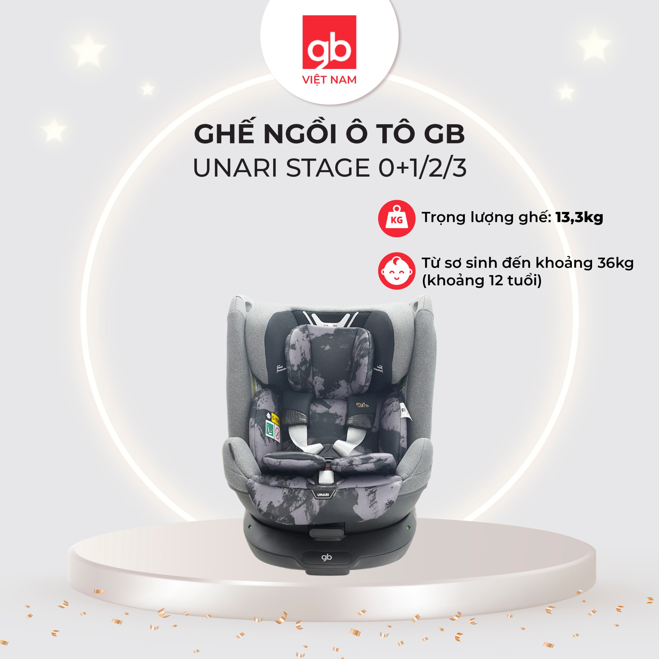 Ghế ngồi ô tô GB Unari Stage