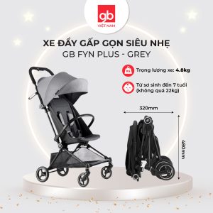 Xe đẩy gấp gọn siêu nhẹ GB FYN PLUS 0133G, Grey